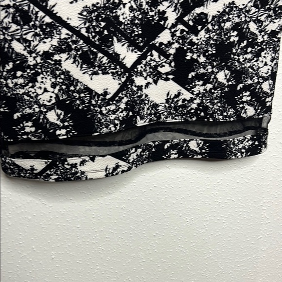 Xhilaration Black and White Cowl Neck Sheath Midi Dress - Picture 4 of 9